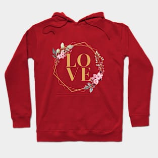 LOVE illustration text Hoodie